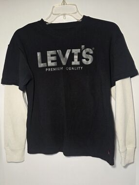 Levi's Black Logo Layered-Look Tee